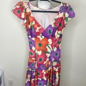 Floral high low dress